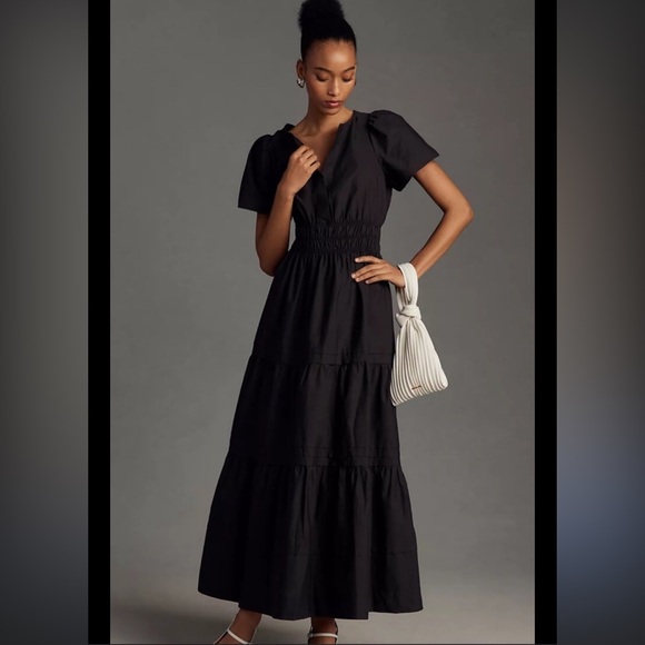 Anthropologie Dresses & Skirts - By Anthropologie | The Somerset Maxi Dress Tiered Poplin Cotton Lightweight MP